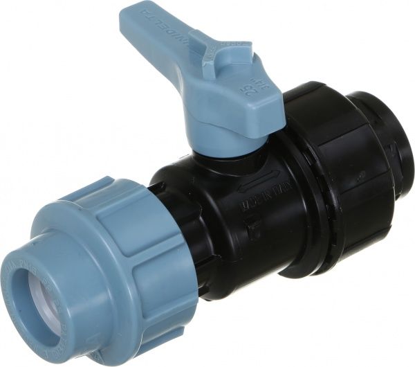 Кран кульовий Unidelta ПЕ труб d25x3/4