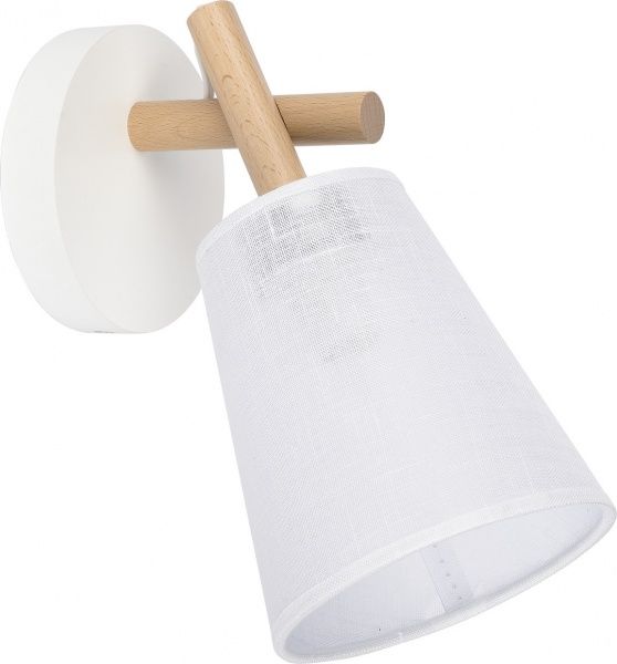 Бра TK Lighting Vaio 1x60 Вт E27 білий/дерево 818 