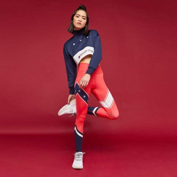 Лосины Tommy Hilfiger BLOCK LEGGING STARS FULL LENGTH S10S100116603 XS красный