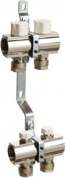 Колекторна група з відсікачами і термоклапанами Luxor М30х1,5