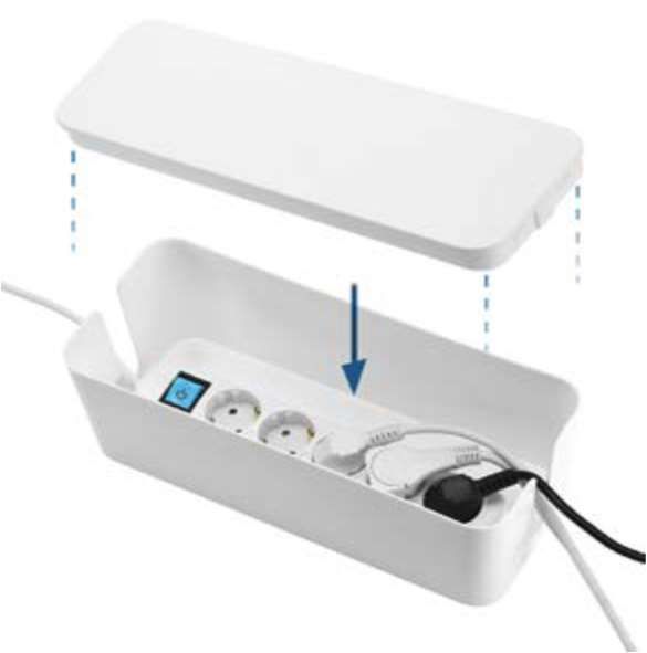 Коробка соединительная защитная Electraline с заземлением 5 гн. белый 300170 