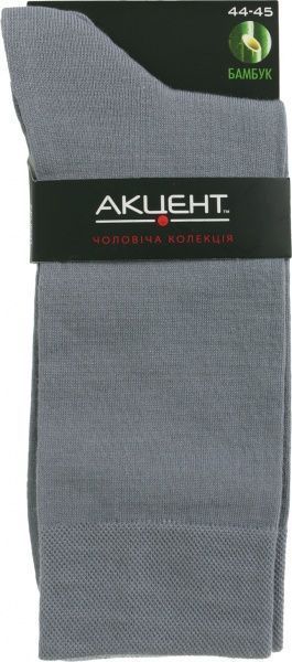 Шкарпетки Акцент Бамбук р. 44-45 сірий 