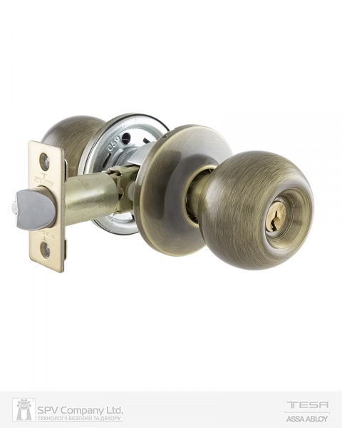 Кнобсет TESA 1-Way 3900U0 Univ BS60/70 мм 3Key 33-52 мм Bola (комплект) антична бронза
