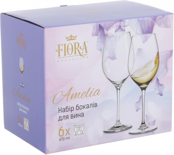 Набор бокалов для вина Celebration 470 мл 6 шт. Fiora 