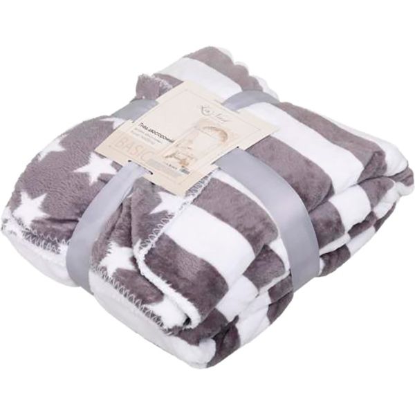 Плед Basic зірки/полоска 160x220 см різнокольоровий La Nuit 