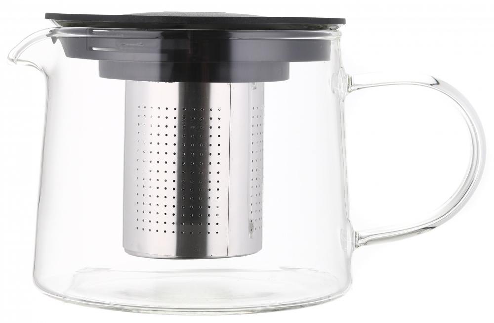 Чайник заварочный Flamberg Greenwich 600 мл черный с прозрачным