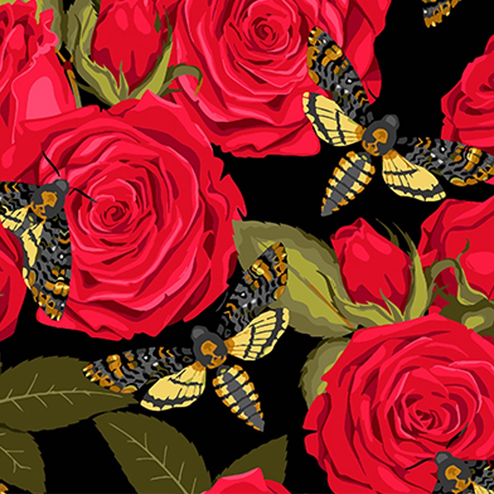 Набор для росписи по номерам Strateg на черном фоне в ассортименте 40х50 см