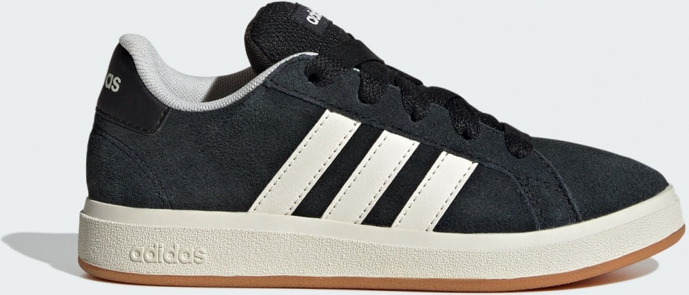Кроссовки детские Adidas GRAND COURT 00s K CBLACK/OWHITE/GUM10 JH6178 р.35 черные