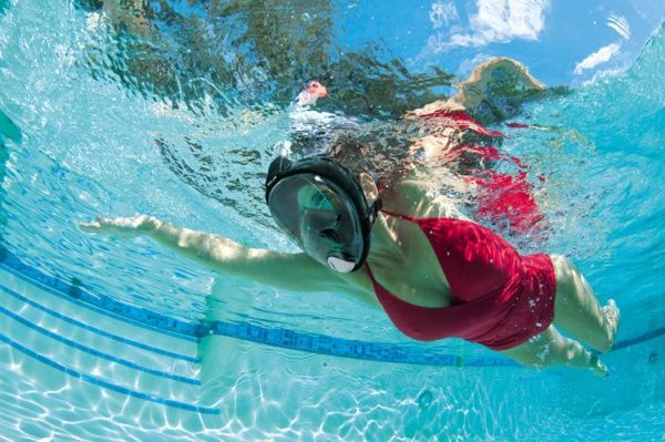 Маска для плавания Bestway Seaclear Vista р.L-XL черный