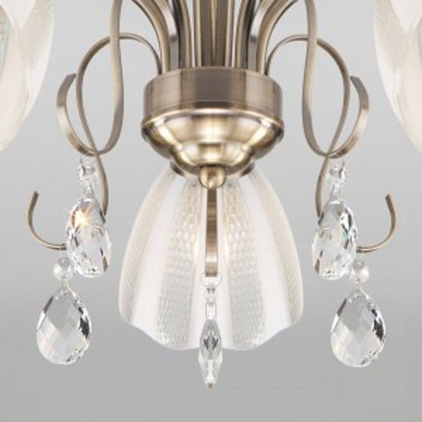 Люстра стельова Strotskis Floranse 5x60 Вт E27 бронза 30155/5 