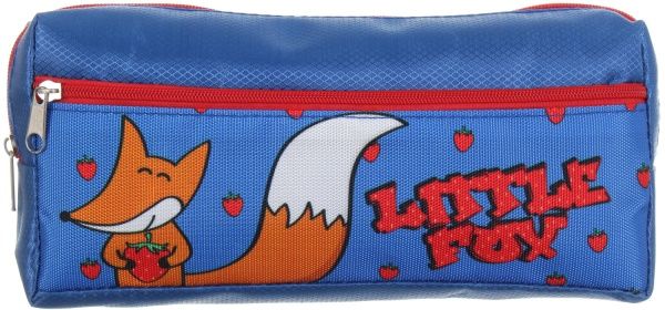 Пенал шкільний на два відділення Little Fox синьо-червоний