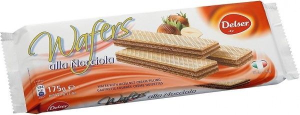 Вафли DELSER с ореховым кремом 175 г 