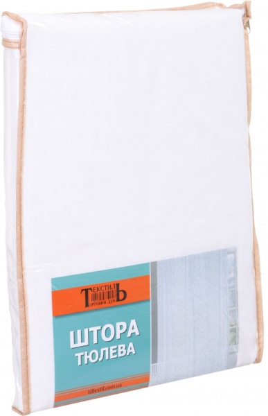 Тюль Plain 500х280 см белая