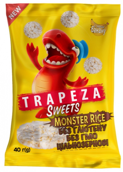 Галети ТРАПЕЗА зі смаком банану 40 г