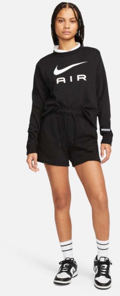 Шорты Nike W NSW AIR FLC MR SHORT DV8052-010 р. L черный