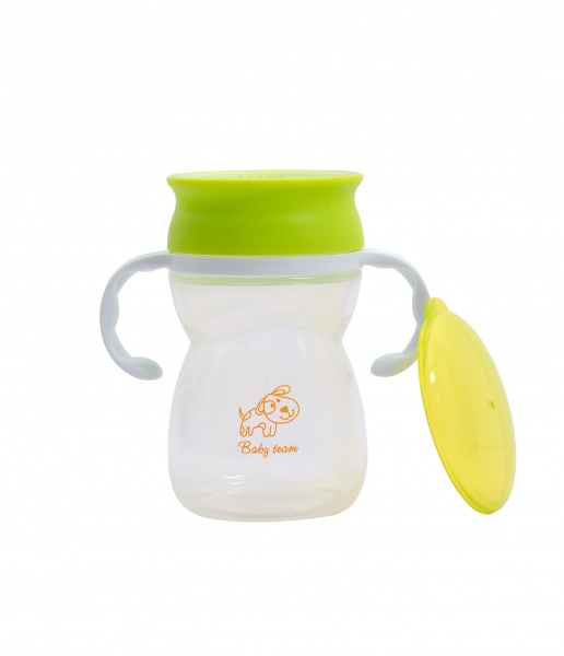Поильник-непроливайка Baby Team 360 с ручками 300 мл 5035