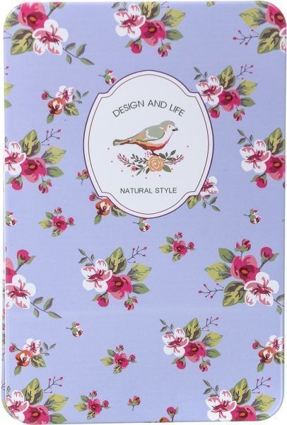 Блокнот Цветы фиолетовый