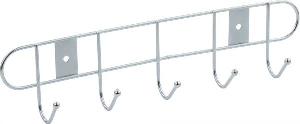 Вішалка гардеробна  на 5 крючков серебристая 1414