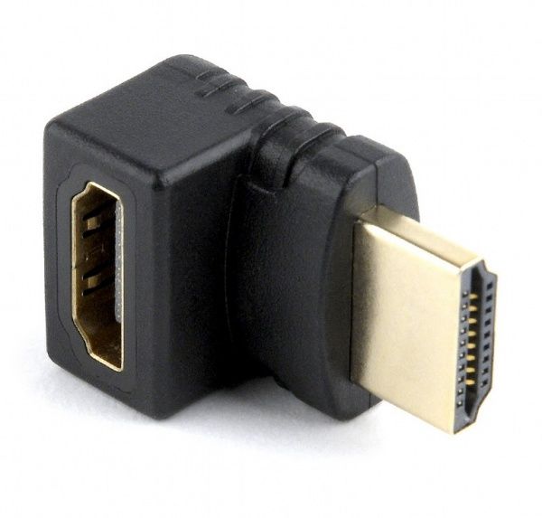 Перехідник Cablexpert чорний (A-HDMI270-FML) кутовий HDMI 