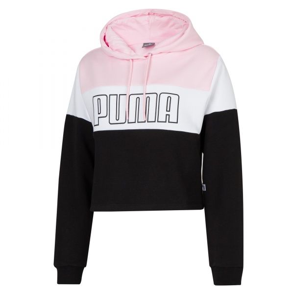 Джемпер Puma Color Block Cropped Hoodie 6 58443701 р. S рожевий