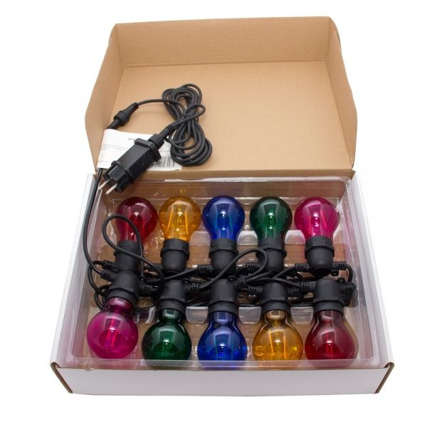 Электрогирлянда линейная лампа с 2 нитями светодиодная (LED) 10 ламп 8,4 м