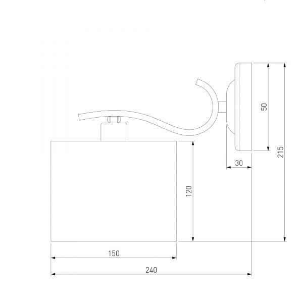 Бра Strotskis Shantel 60111/1 1x40 Вт E14 хром 