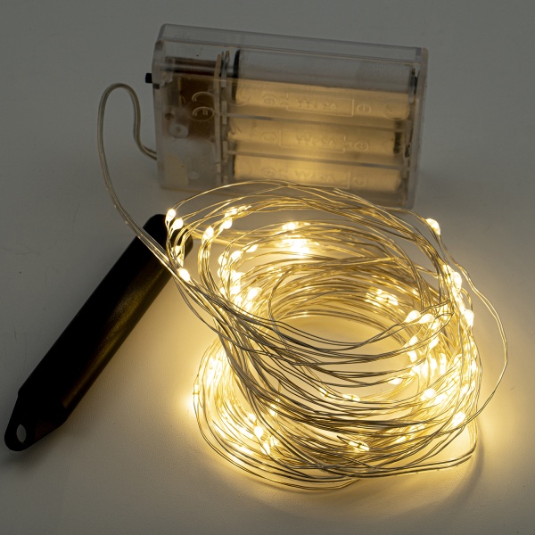 Гирлянда Altalusse INL-2107B-100 Warm встроенный светодиод (LED) 2 м 