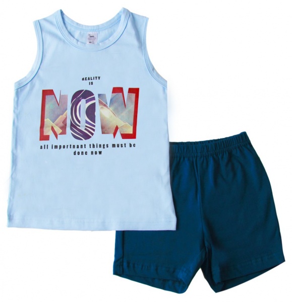 Піжама для хлопчиків Smil р.128 блакитний 104680 