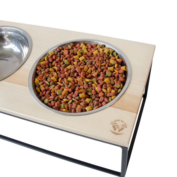 Миска двойная 10 центів для Джека №4 L 2х1600 мл черный