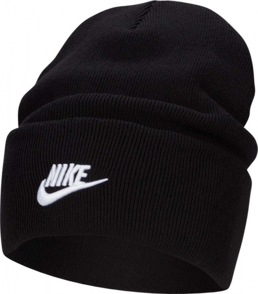 Шапка Nike U NK PEAK BEANIE TC FUT L FB6528-010 р.one size черный