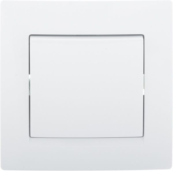 Выключатель одноклавишный UP! (Underprice) One + без подсветки 10 А 250В белый 706-0202-100