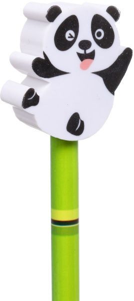 Карандаш чернографитный с ластиком Панда