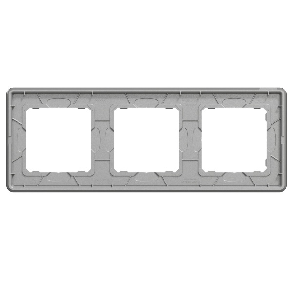 Рамка тримісна Schneider Electric Sedna Elements універсальна чорне скло SDD361803