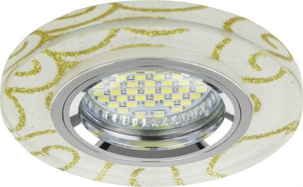 Светильник точечный Blitz GU5.3 белый с золотистым BL002S1/66 1W СН 