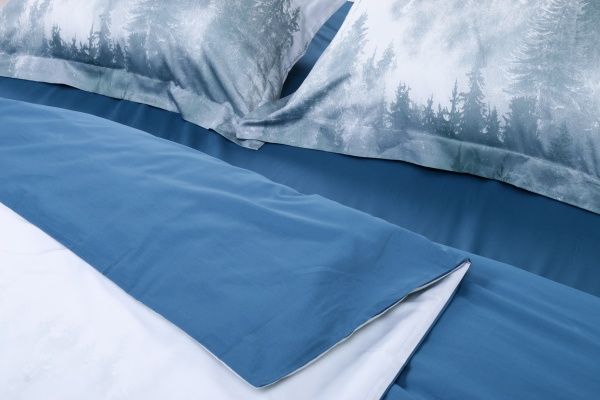 Комплект постельного белья Sping forest D семейный разноцветный принт La Nuit 