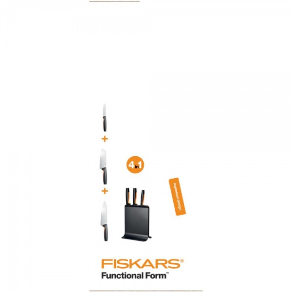 Набір ножів на підставці Functional Form 3 предмети 1057555 Fiskars