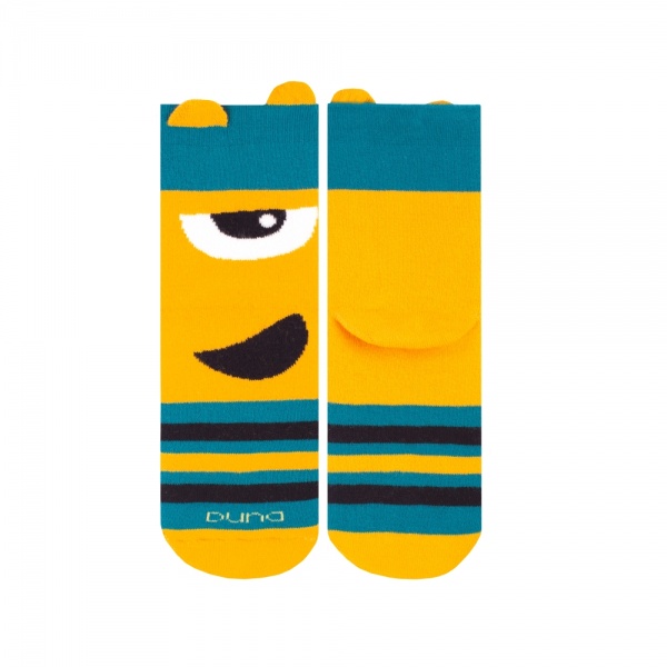 Шкарпетки унісекс Duna новорічні 4115 махра р.20–22 жовтий 