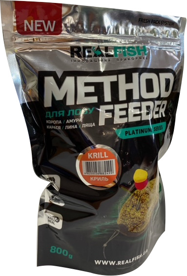 Приманки для ловли рыбы RealFish 800 г криль