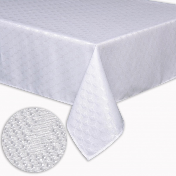 Скатерть водонепроницаемая Zana 140x240 см белый La Nuit 