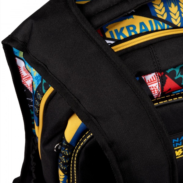 Рюкзак школьный YES Fashion T-133 Welcome to Ukraine черный