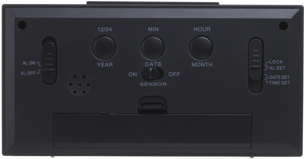 Часы настольные LCD с подсветкой черные XM820 15.1х7.7х4.5 см