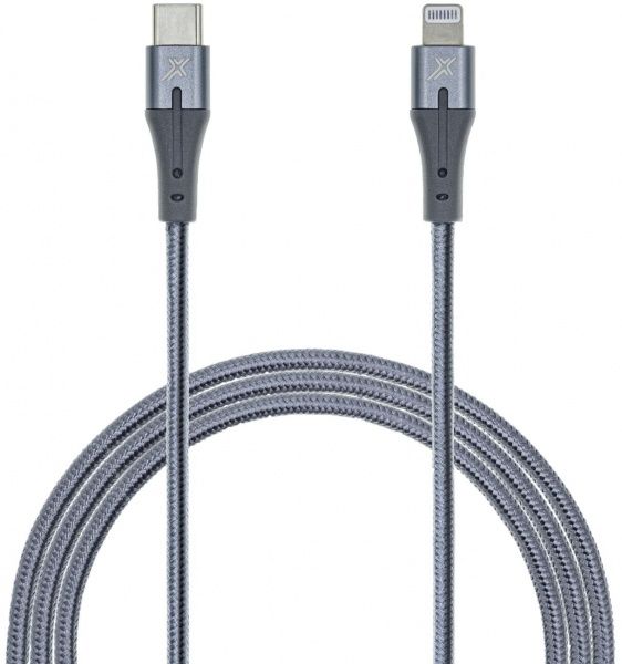 Кабель Grand-X Lightning – USB-C 1 м сірий (CL01) 
