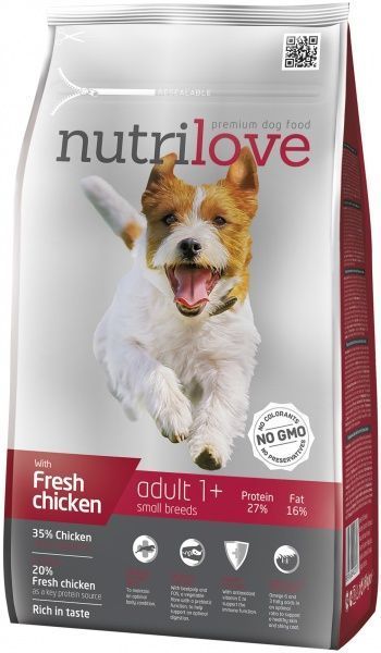 Корм NutriLove курка та рис, 1,6 кг