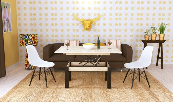 Стол-трансформер Art in Head Батерфляй дуб сонома/венге Print 598 