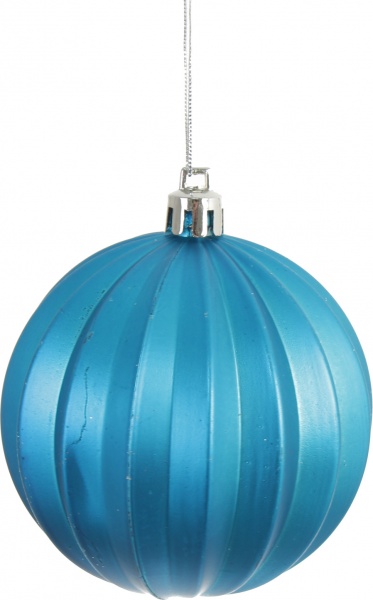 Набор елочных шаров пластиковых Люкс синий d80 мм 75 шт./уп. 