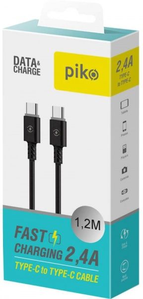 Кабель Intaleo USB Type-C- to USB Type-C (31278513) 1,2 м черный 