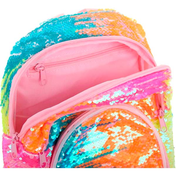 Рюкзак молодежный с пайетками 23x32x13 см