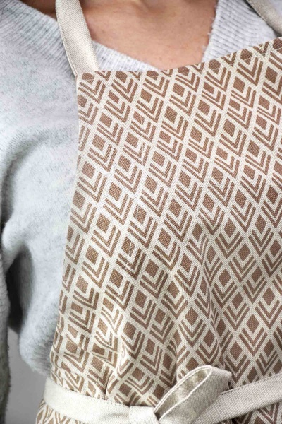 Фартук с нагрудником Joy бежевый рисунок La Nuit