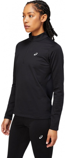 Джемпер Asics CORE LS 1/2 ZIP WINTER TOP 2012C343-001 р. S черный