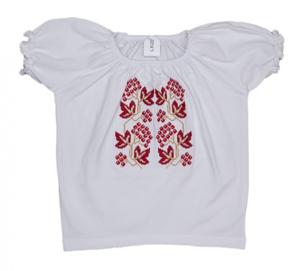 Вышиванка для девочек Luna Kids Калина р.86 белый 